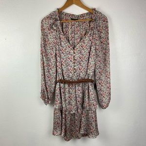 XOXO boho long sleeve flower dress vintage style
